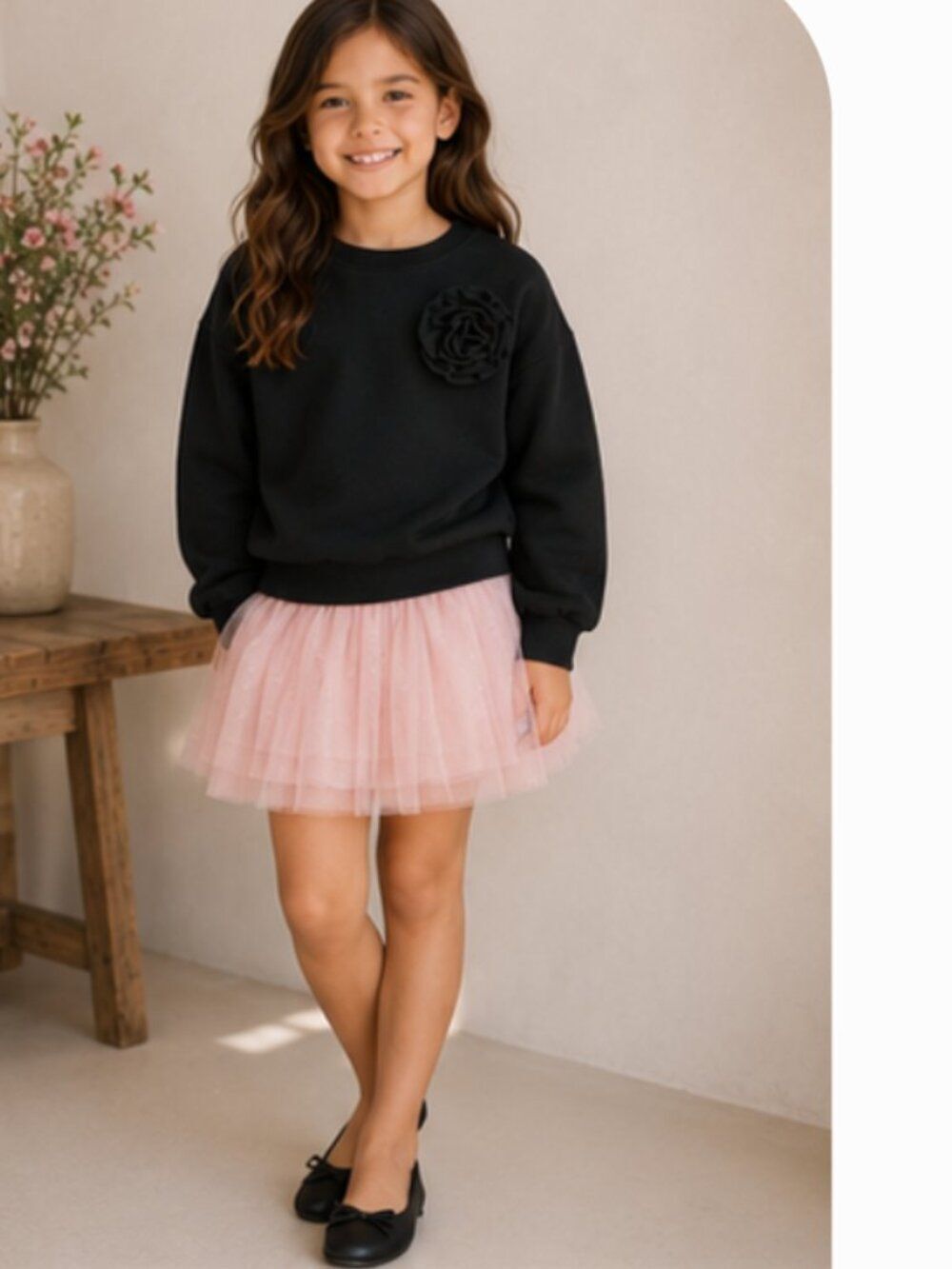 Gap Kids Rosette Sweatshirt‎ S(6-7) - NWT
